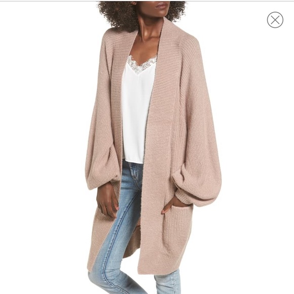 Leith Sweaters - Blouson Sleeve Cardigan